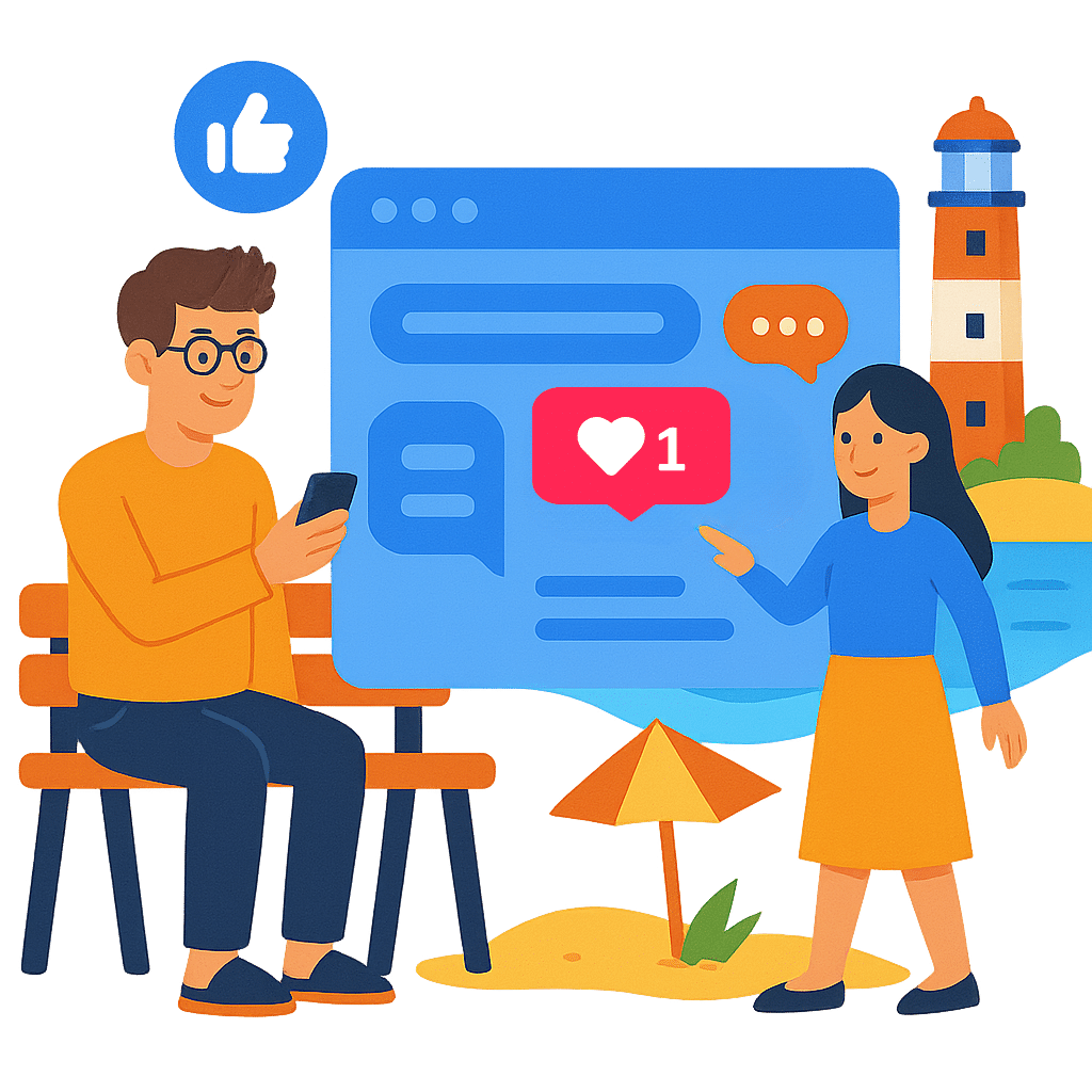 Gestion des réseaux sociaux à La Rochelle et Oléron - Le Web Ø'Léon