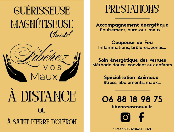 Graphiste à Oléron – Création de logos & identité visuelle Carte de visite - Liberez vos maux